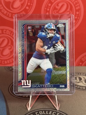 2025 Topps Chrome Fanatics Excl Logo Foil Refractor Cam Skattebo RC #331 Rookie