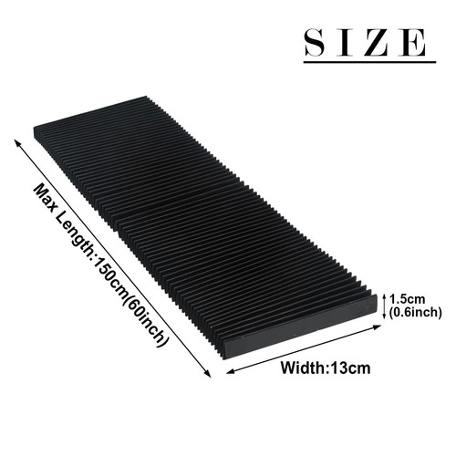CNC Engraver Milling Machine Flexible Protective Flat Accordion Bellow Way Cover - Picture 11 of 106