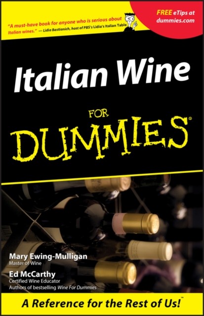 Italian Wine For Dummies by Ed McCarthy (Paperback Book)