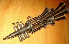 Schalmei oder Martin Horn 16 Fach Signalhorn H-57 cm Oldtimer reparaturbedürftig