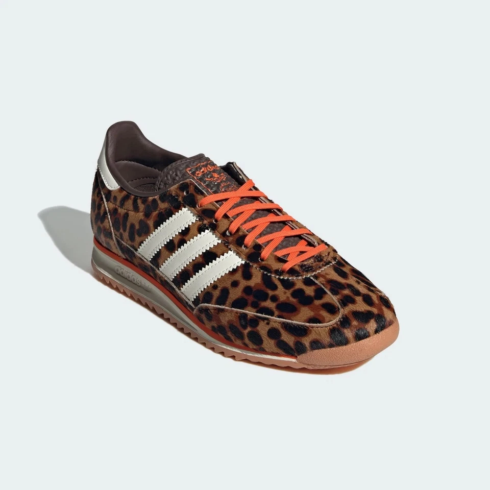 Women’s Size 9 Originals Adidas SL 72 OG Leopard Print JI0189 Real Fur - Image 3 of 4