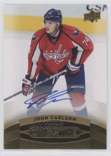 2015-16 Upper Deck GTS Overtime Rookies Gold Foil John Carlson #156 Auto ku3