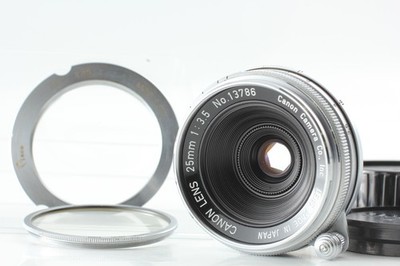 [Top MINT w/ LTM Adapter] Canon 25mm f3.5 L39 Leica Screw Mount Lens From JAPAN