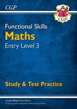 Functional Skills Maths Entry Level 3 - Study and Test Practice.by Books PB**