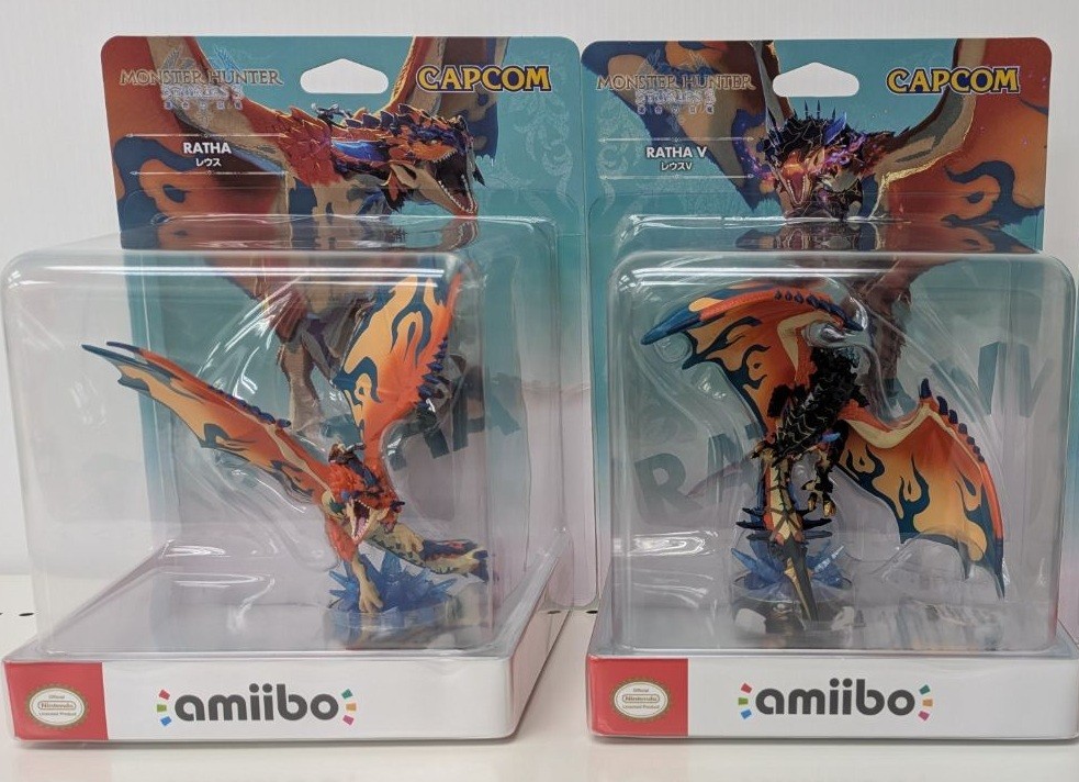 2P Set amiibo Rathalos + V Monster Hunter Stories 3 Capcom