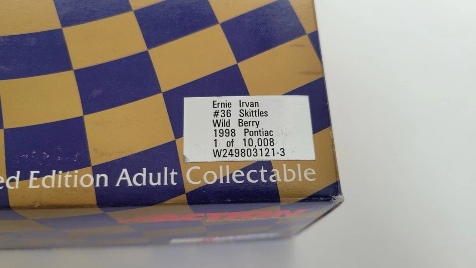 Ernie Irvan #36 Skittles Wild Berry 1998 1/24 Nascar modelo diecast Foto 2 de 4