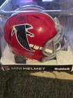 Riddell Atlanta Falcons Mini Helmet Signed Jamal Anderson JSA Witnessed Sticker