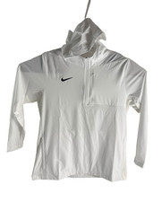 Nike Football Coachs Hooded 1/4 Zip Jacket Wh...
