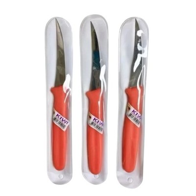 3x KIWI Carving Thai Knife Stainless Kitchen Cut Fruit Vegetable Grafting Cactus