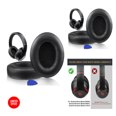SoloWIT Lambskin Ear Pads Beats Studio 3 Studio 2 Headphones Replacement