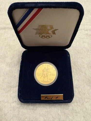 1984 P U.S. Olympic GOLD EAGLE $10 PROOF Commemorative Coin