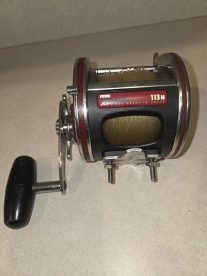 Penn 113H Special 4/0 Senator High Speed Graphite Fishing Reel Red