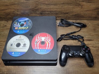 Ps4 Slim Console, 1 Tb, 1 Controller,  3 Games, Tested Works