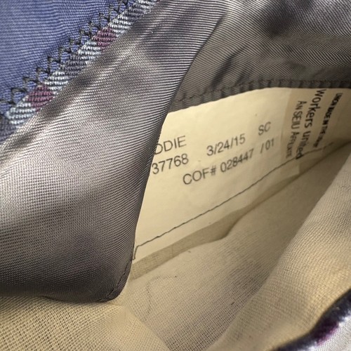 Blazer Tom James Royal classico uomo blu a quadri a quadri due bottoni taglia 46 - Foto 7 di 13