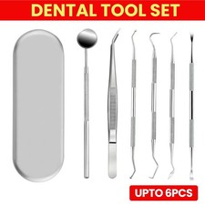 Stainless Dental Tool Set Kit Dentist Teeth Clean Hygiene Mirror Oral Care Set