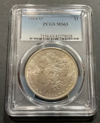 1884-O Morgan Dollar - MS-63 PCGS