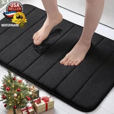 Memory Foam Bath Mat, 24" X 16", Ultra Soft and Non-Slip Bathroom Rugs, Water Ab