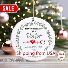 Personalized Doctor Ornament, First Christmas As A Doctor Ornament, Gift For ...