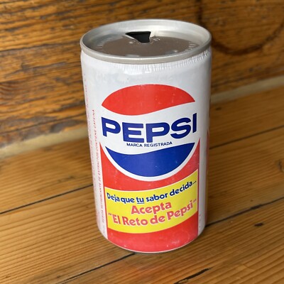 Samlerdose 80er 330cc Acepta  El Reto de PEPSI  / Spanien - Dose geöffnet LEER!