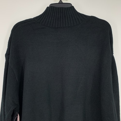 Juicy Couture Sweater Womens Plus Size 2X Black Mock Neck Argyle Pattern NWT - Picture 9 of 11