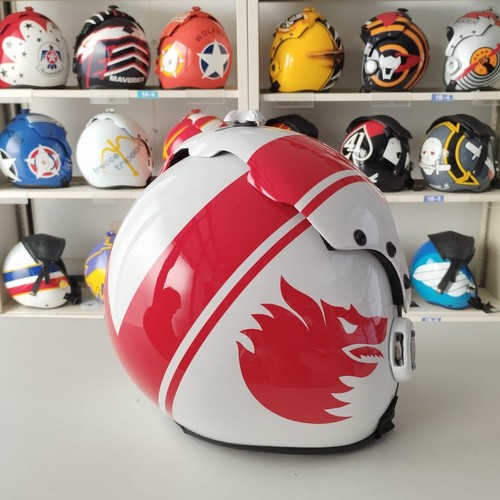 TOP GUN WOLFPACK FLIGHT HELMET MOVIE PROP PILOT NAVAL AVIATOR USN NAVY+PIN - Picture 7 of 12
