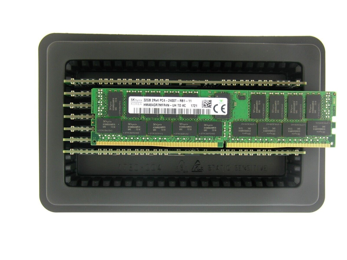 PC4-2400T 32GB×8枚セット 合計256GB ECC対応 サーバ Hynix 256GB (8 x 32GB) DDR4 PC4-2400T-R ECC Reg Memory DELL