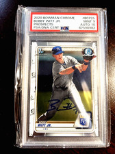 2020 Bobby Witt Jr 1st Bowman Chrome RC Rookie Auto #BCP25 PSA 10 Auto 9 Card💎