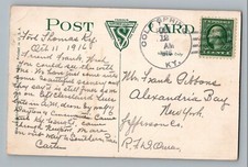 Postal Cold Spring Kentucky Campbell County 1916 4 barras cancelar DPO 1831-1958