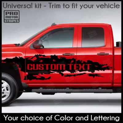 Side Splash Decals Stripes For Ford F-250/350 XLT Lariat King Ranch F250 F350