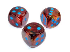 Jumbo 30mm D6 Nebula Primary Blue Luminary Dice Extra Large RPG Tabletop