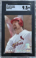 1999 TOPPS STARS THREE STAR MARK MCGWIRE SGC 9.5 POP 1 HIGHEST