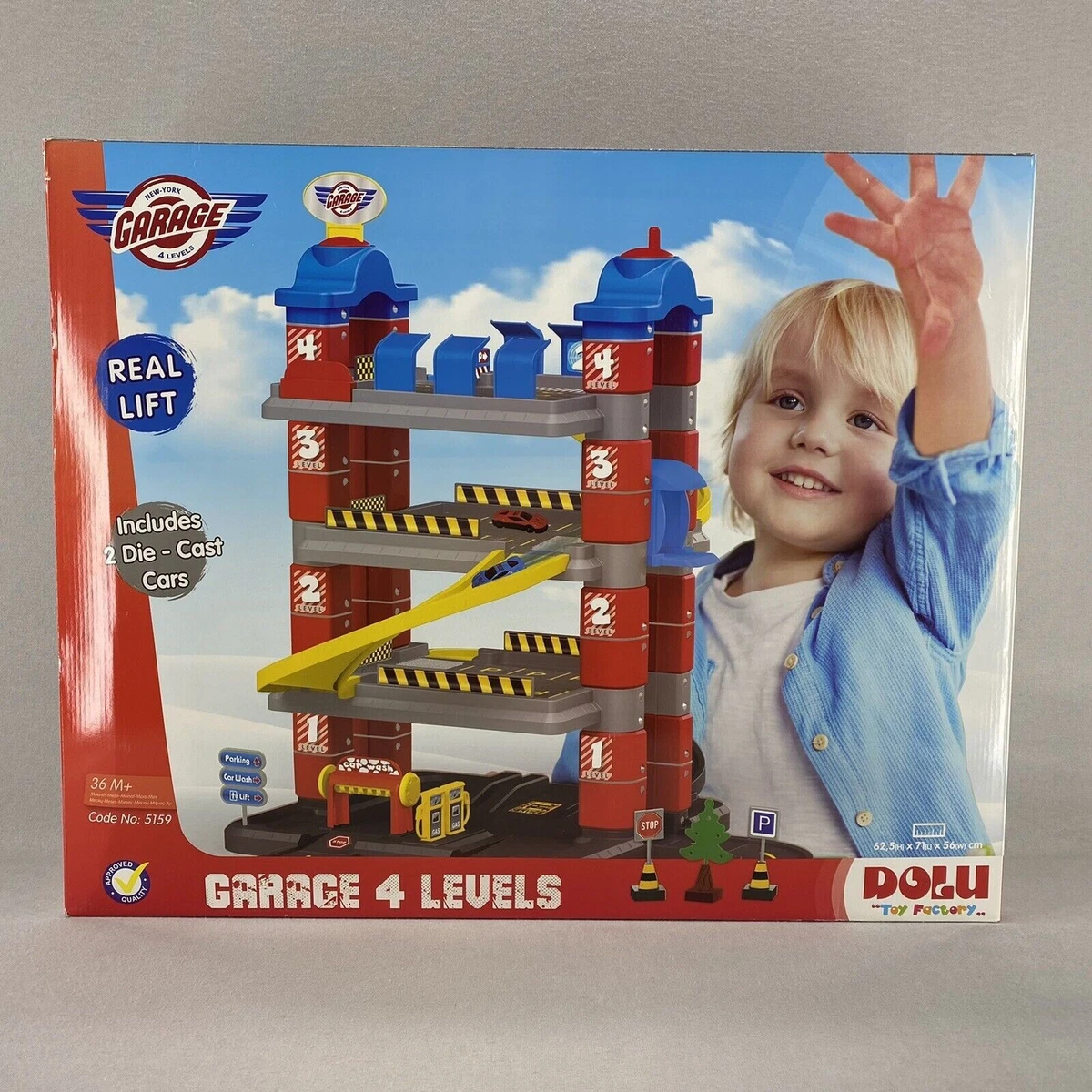 Toy car garage with lift 2025