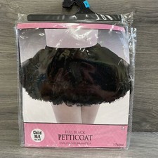 Girls Black Princess Tutu Costume Ballerina Petticoat Fancy Dress Child M/L NEW