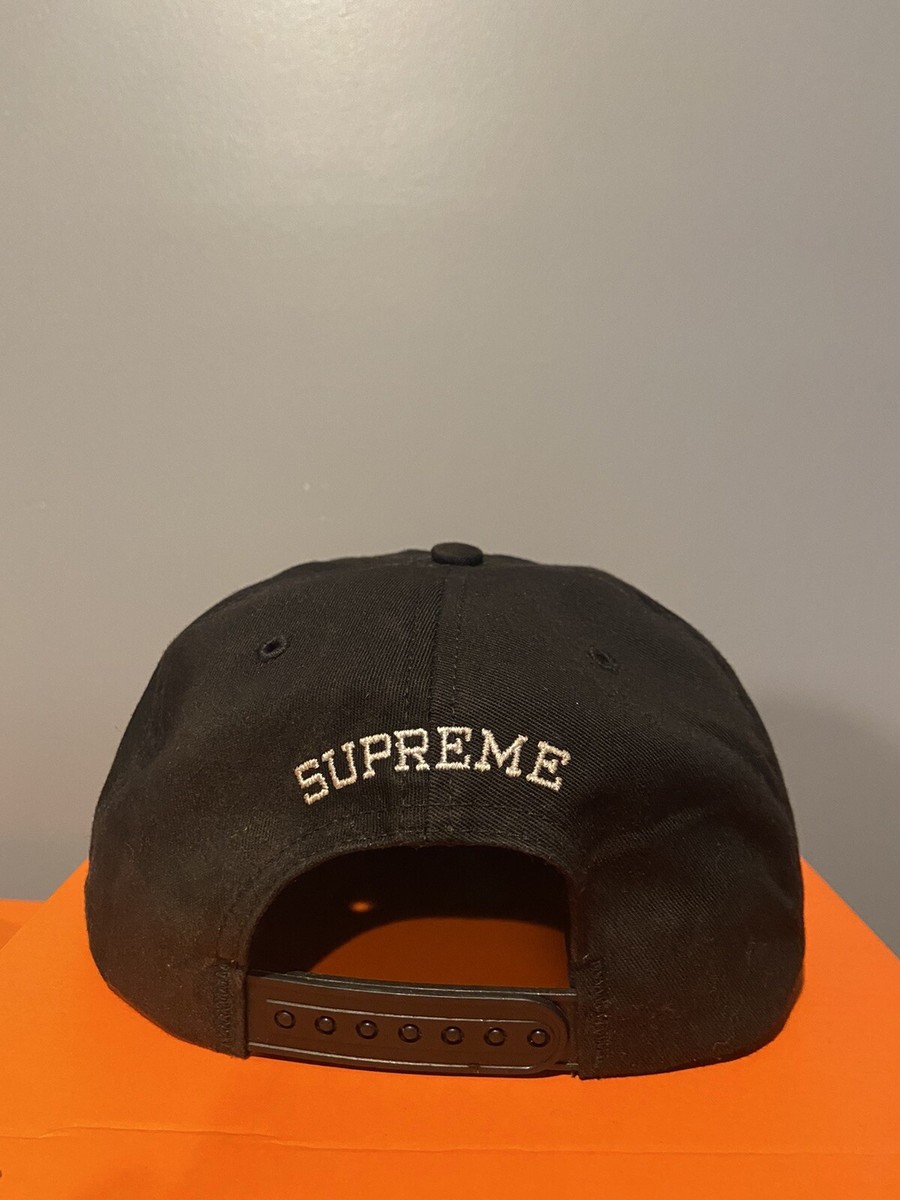 SUPREME DEAD PRESIDENTS 6 Panel hat Cap Black Snap Back Cap