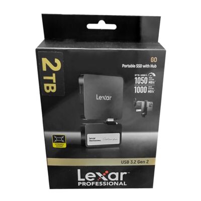 Lexar SL400 Professional Go Portable SSD 2TB with Hub (Black