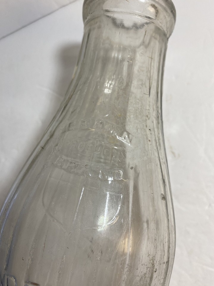 Antique Queen City Dairy Company Buffalo NY Glass Milk Bottle 1909 One