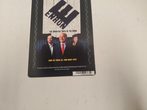 Enron The Smartest Guys In The Room BLOCKBUSTER DVD BACKER CARD ONLY 5.5"X8" - 第 3/3 張圖片