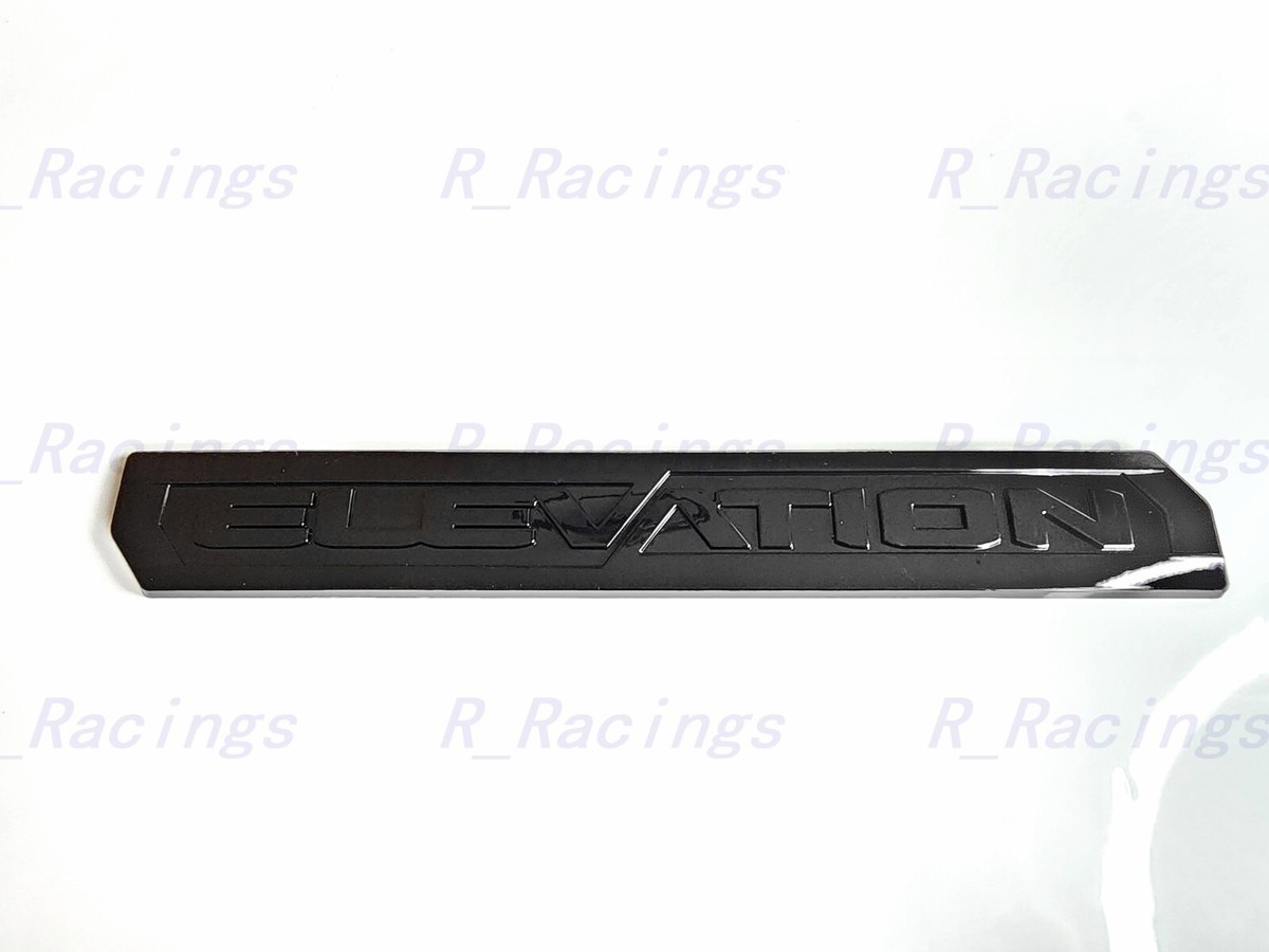 OVERLAY 3PCS Matte Black Door Rear Elevation Emblem Badge Fit 2023+ GMC