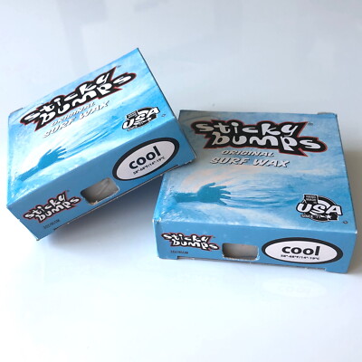 2 Blöcke Sticky Bumps Original Surfboard Wachs COOL Wasser NEU Surf natur