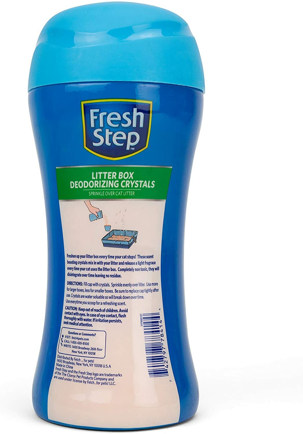 fresh step litter box deodorizing crystals