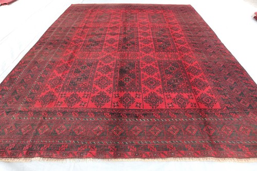 Afghan Antique 7x10 Rug, Turkmen Maldari design Oriental Rug- Hand Knotted Rugs - Picture 2 of 13