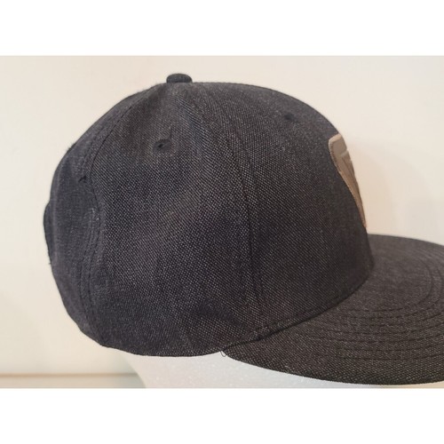 Levi's Leather Patch Hat Cap Denim Snapback Red Tag Dagger Mountain - Picture 16 of 24