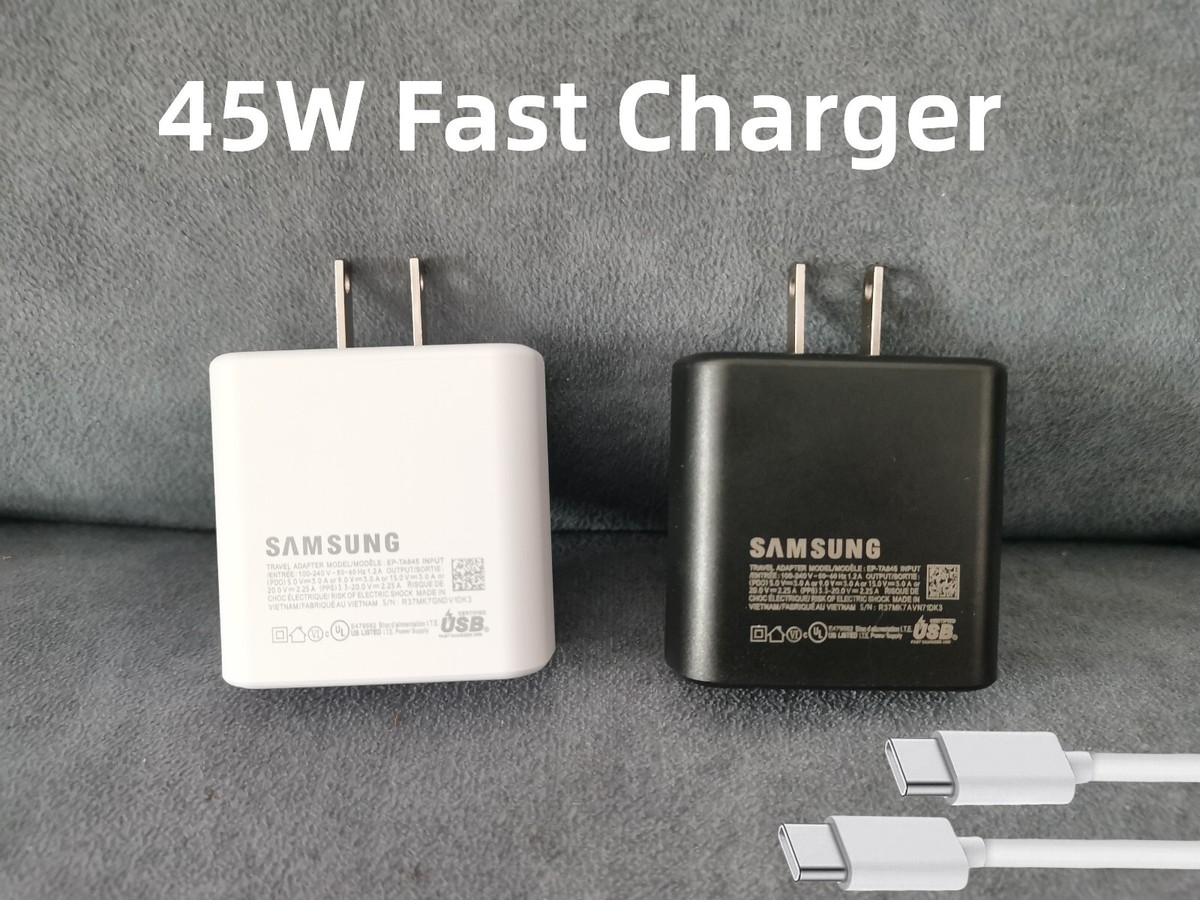 Samsung Galaxy S24 S24+ S24 Ultra 45 Watt Super Fast Wall Charger