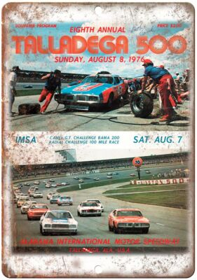 #ad Talladega 500 Alabama Speedway 1976 Reproduction Metal Sign A47 $25.46