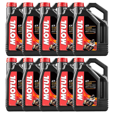 Motul 7100 10W-60 Synthetic Ester 4T 40L Engine Oil 10 x 4L