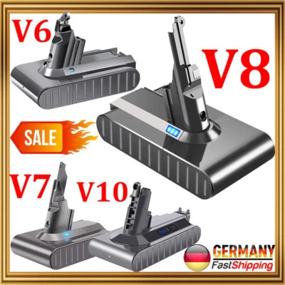 MARKENLOS 9000mAh Für Dyson V6 Akku V8 V7 V10 DC58 akku SV10 Animal Absolute Staubsauger