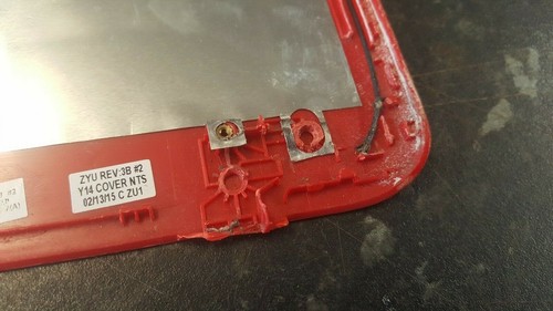 HP PAVILION 15-P077SA - RED TOP LID / LCD COVER - B440 - Picture 2 of 3