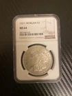 1921 Morgan Silver Dollar MS64 NGC
