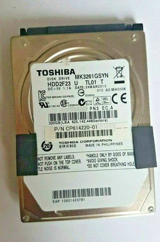 320 GB SATA Toshiba MK3261GSYN 7200rpm 16MB 2.5" interne Festplatte