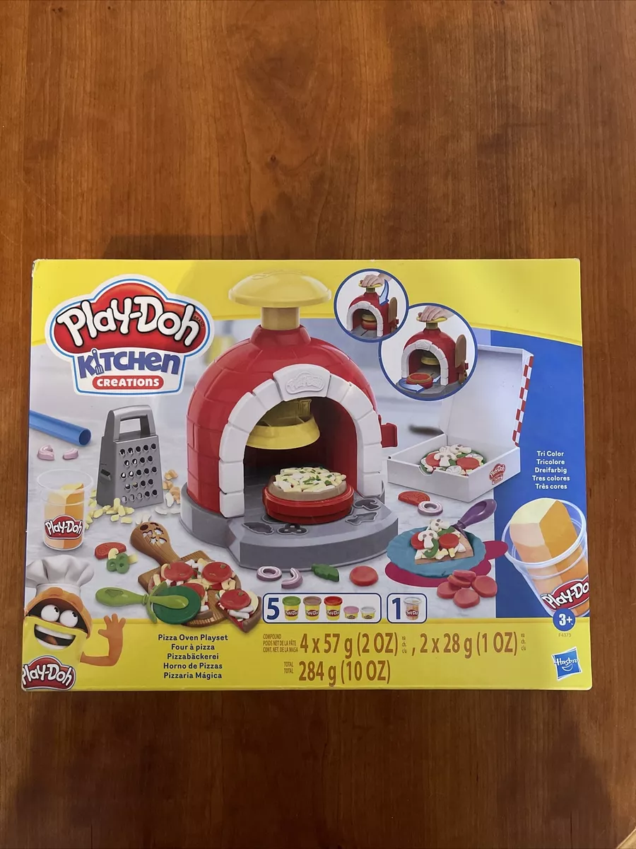 Play-Doh Kitchen Creations Pizza Oven Playset 25 + Pieces NEW Hasbro